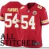 Red Home Greg Favors Kansas City Chiefs Jersey #54
