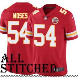 Red Home Dezman Moses Kansas City Chiefs Jersey #54