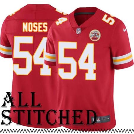 Red Home Dezman Moses Kansas City Chiefs Jersey #54