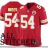 Red Home Dezman Moses Kansas City Chiefs Jersey #54