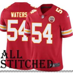 Red Home Brian Waters Kansas City Chiefs Jersey #54