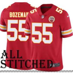 Red Home Swayze Bozeman Kansas City Chiefs Jersey #55