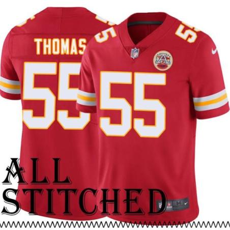 Red Home Pat Thomas Kansas City Chiefs Jersey #55