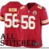Red Home Ernest Dixon Kansas City Chiefs Jersey #56
