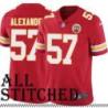 Red Home D.J. Alexander Kansas City Chiefs Jersey #57