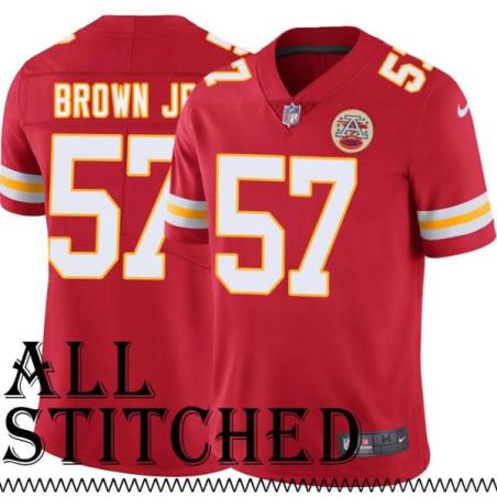 Red Home Orlando Brown Jr. Kansas City Chiefs Jersey #57