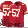 Red Home Orlando Brown Jr. Kansas City Chiefs Jersey #57
