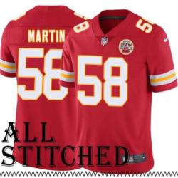 Red Home Dave Martin Kansas City Chiefs Jersey #58