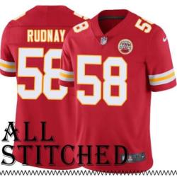 Red Home Jack Rudnay Kansas City Chiefs Jersey #58
