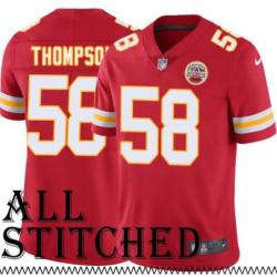 Red Home Arland Thompson Kansas City Chiefs Jersey #58