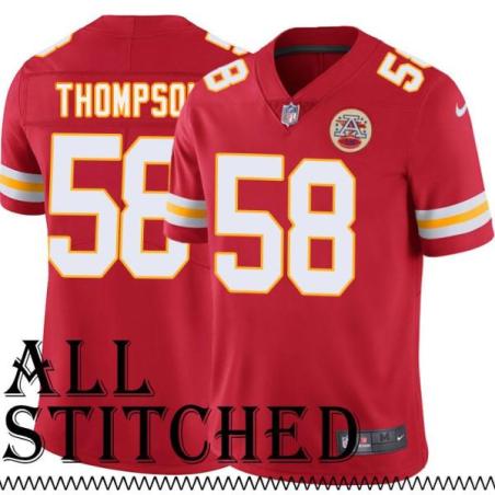 Red Home Arland Thompson Kansas City Chiefs Jersey #58