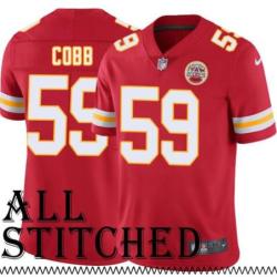 Red Home Omari Cobb Kansas City Chiefs Jersey #59