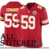 Red Home Donnie Edwards Kansas City Chiefs Jersey #59