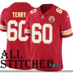 Red Home Chris Terry Kansas City Chiefs Jersey #60