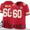 Red Home Donald Willis Kansas City Chiefs Jersey #60