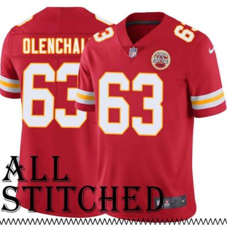 Red Home John Olenchalk Kansas City Chiefs Jersey #63