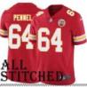 Red Home Mike Pennel Kansas City Chiefs Jersey #64