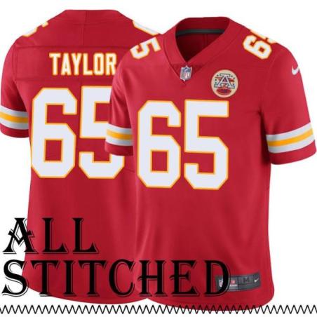 Red Home Herbert Taylor Kansas City Chiefs Jersey #65