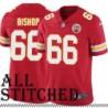 Red Home Sonny Bishop Kansas City Chiefs Jersey #66