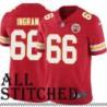 Red Home Johnathan Ingram Kansas City Chiefs Jersey #66