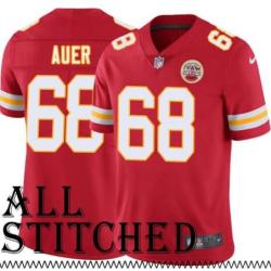 Red Home Scott Auer Kansas City Chiefs Jersey #68