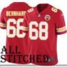 Red Home Roger Bernhardt Kansas City Chiefs Jersey #68
