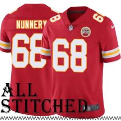 Red Home R.B. Nunnery Kansas City Chiefs Jersey #68