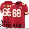Red Home Bryan Witzmann Kansas City Chiefs Jersey #68