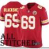 Red Home Jeff Blackshear Kansas City Chiefs Jersey #69