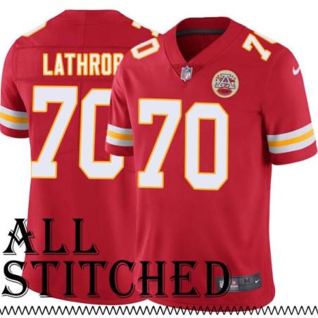 Red Home Kit Lathrop Kansas City Chiefs Jersey #70
