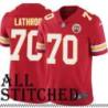 Red Home Kit Lathrop Kansas City Chiefs Jersey #70