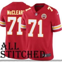 Red Home Norris McCleary Kansas City Chiefs Jersey #71