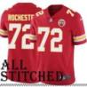 Red Home Paul Rochester Kansas City Chiefs Jersey #72