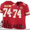 Red Home Tom Keating Kansas City Chiefs Jersey #74