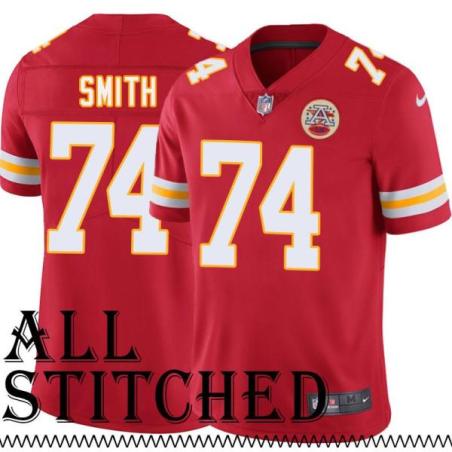 Red Home Wade Smith Kansas City Chiefs Jersey #74
