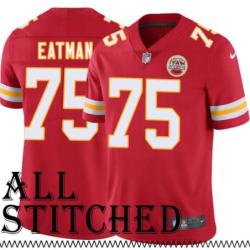 Red Home Irv Eatman Kansas City Chiefs Jersey #75