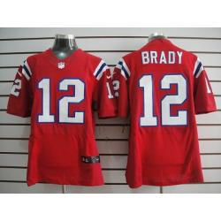[NEW,Elite] Tom Brady Football Jersey -New England #12 NEW Football Jersey(Red)