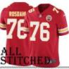 Red Home Hatch Rosdahl Kansas City Chiefs Jersey #76