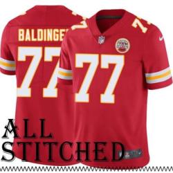 Red Home Rich Baldinger Kansas City Chiefs Jersey #77