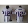 [NEW,Elite] Tom Brady Football Jersey -New England #12 NEW Football Jersey(White)