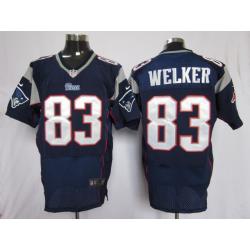[NEW,Elite] Wes Welker Football Jersey -New England #83 NEW Football Jersey(Blue)