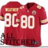Red Home Clarence Weathers Kansas City Chiefs Jersey #80