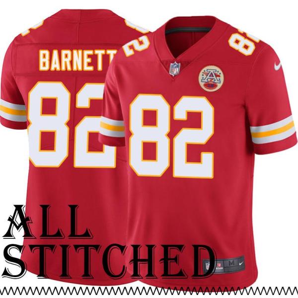 Red Home Tim Barnett Kansas City Chiefs Jersey #82