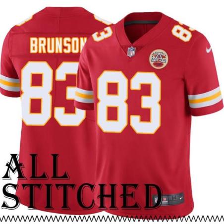 Red Home Larry Brunson Kansas City Chiefs Jersey #83