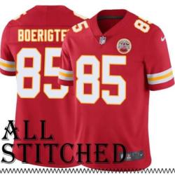 Red Home Marc Boerigter Kansas City Chiefs Jersey #85