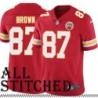 Red Home Aaron Brown Kansas City Chiefs Jersey #87