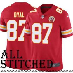 Red Home Mike Dyal Kansas City Chiefs Jersey #87