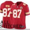 Red Home Mike Dyal Kansas City Chiefs Jersey #87