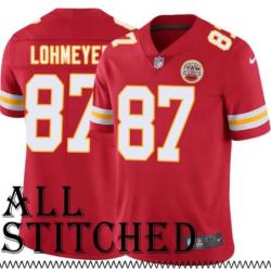 Red Home John Lohmeyer Kansas City Chiefs Jersey #87