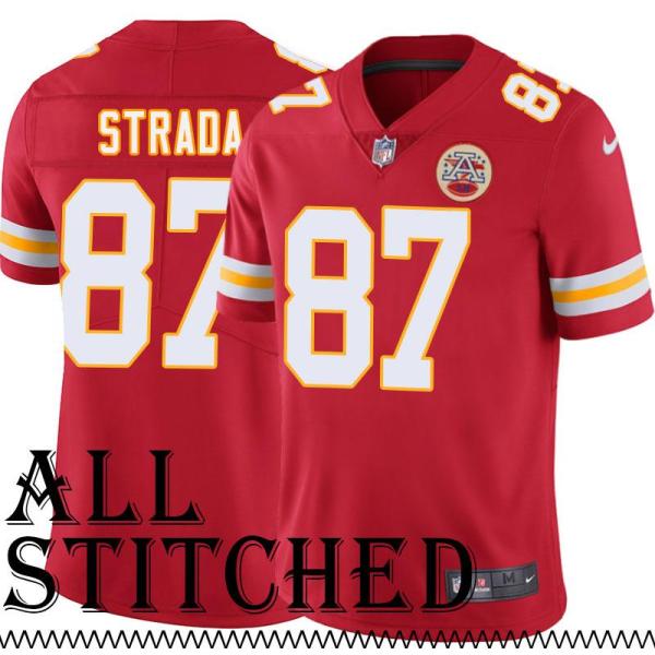 Red Home John Strada Kansas City Chiefs Jersey #87